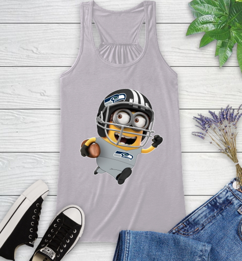 NFL Seattle Seahawks Minions Disney Football Sports Racerback Tank 5