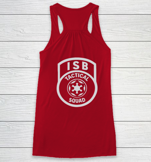 Tactical ISB Squad (print on front and back) Racerback Tank 9