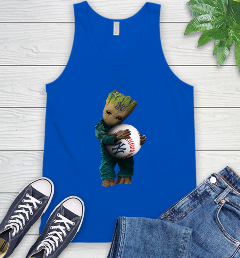 MLB Groot Guardians Of The Galaxy Baseball Sports New York Yankees Tank Top 5