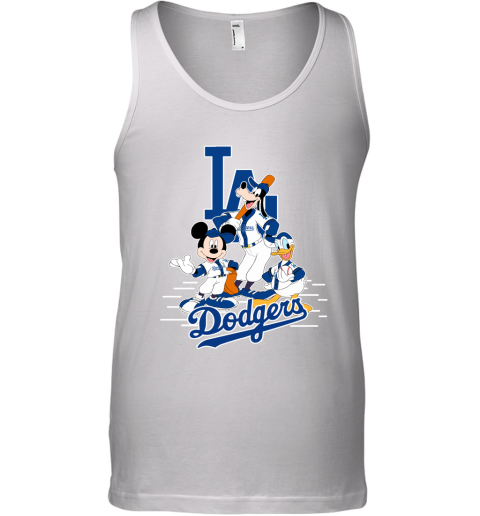 Los Angeles Dodgers Mickey Donald And Goofy Baseball Tank Top