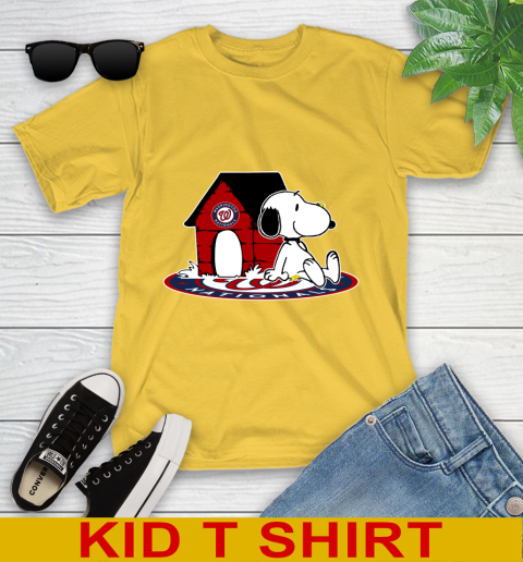 MLB Baseball Washington Nationals Snoopy The Peanuts Movie Shirt Youth T-Shirt 8