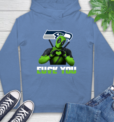NHL Seattle Seahawks Deadpool Love You Fuck You Football Sports Hoodie 11