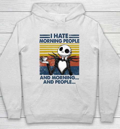Jack Skellington Halloween that's what i do i drink coffee i hate people and i know things vintage retro Hoodie