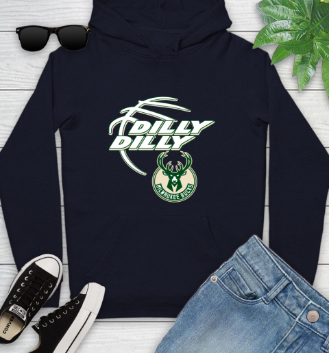 NBA Milwaukee Bucks Dilly Dilly Basketball Sports Youth Hoodie 4