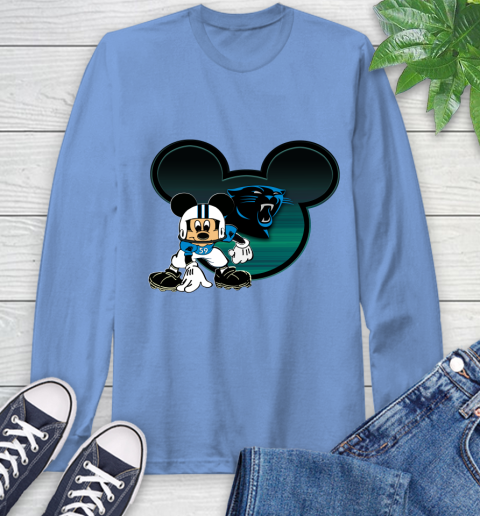 NFL Carolina Panthers Mickey Mouse Disney Football T Shirt Long Sleeve T-Shirt 11
