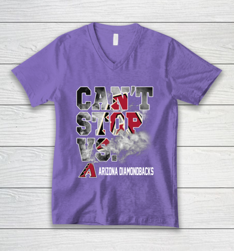 MLB Arizona Diamondbacks Baseball Can't Stop Vs Arizona Diamondbacks V-Neck T-Shirt 8