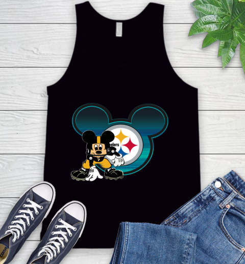 NFL Pittsburgh Steelers Mickey Mouse Disney Football T Shirt Tank Top 2