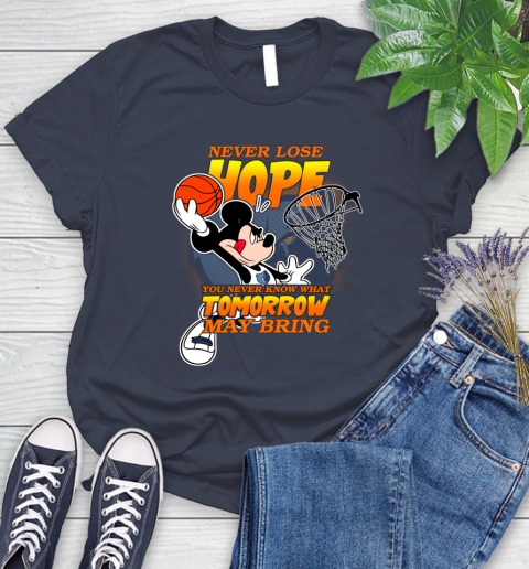 Memphis Grizzlies NBA Basketball Mickey Disney Never Lose Hope Women's T-Shirt 14