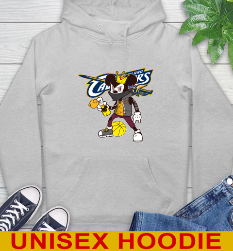 Cleveland Cavaliers NBA Basketball Mickey Peace Sign Sports Hoodie 6