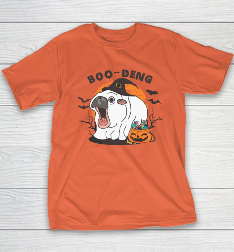 Funny Moo Deng Pumpkin Halloween Costumes Pygmy Hippopotamus Youth T-Shirt 2