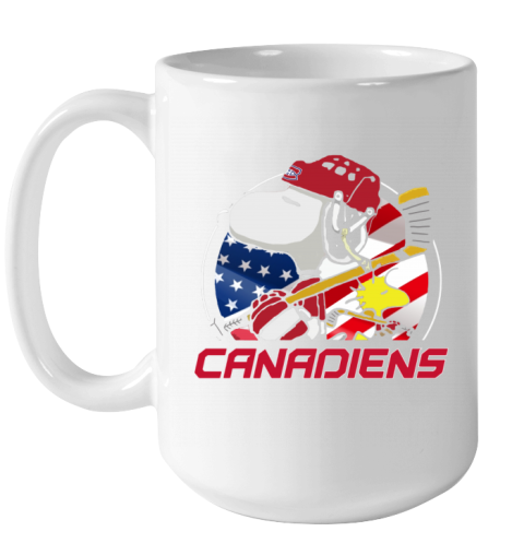 t2bv montreal canadienssnoopy and woodstock nhl ceramic mug 150 54 front white