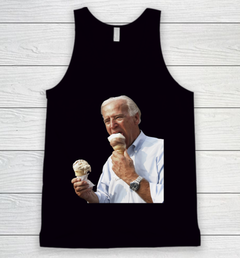 Joe Biden Eating Ice Cream Tank Top