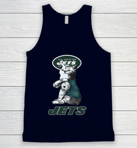 NFL Football My Cat Loves New York Jets Tank Top 2