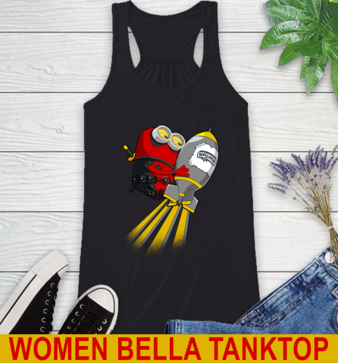 NBA Basketball San Antonio Spurs Deadpool Minion Marvel Shirt Racerback Tank