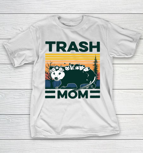Mother's Day Funny Gift Ideas Apparel  Rat Retro Vintage Trash Mom Funny Mother T-Shirt