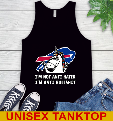 Buffalo Bills NFL Football Unicorn I'm Not Anti Hater I'm Anti Bullshit Tank Top 2