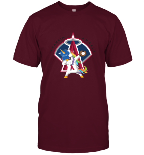 Hip Hop Dabbing Unicorn Flippin Love Los Angeles Angels Unisex Jersey Tee