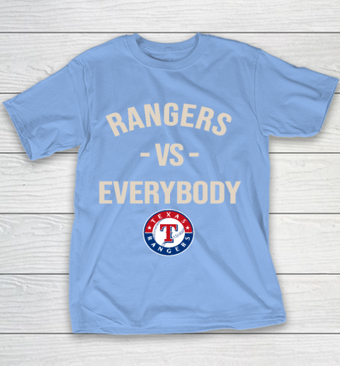 Texas Rangers Vs Everybody Youth T-Shirt 8