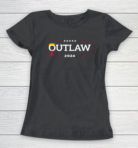 I'm Voting for The Outlaw Trump Felon Women's T-Shirt