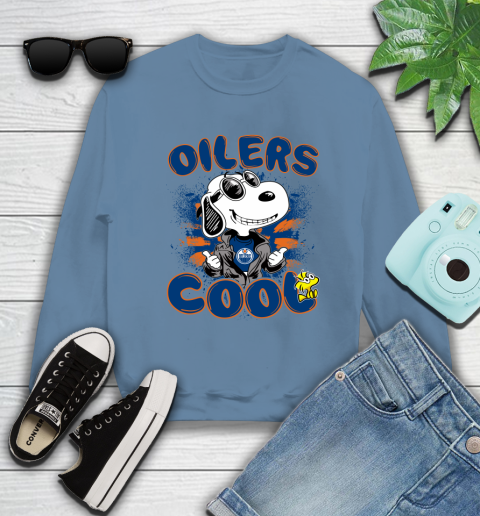 NHL Hockey Edmonton Oilers Cool Snoopy Shirt Sweatshirt - Image 10