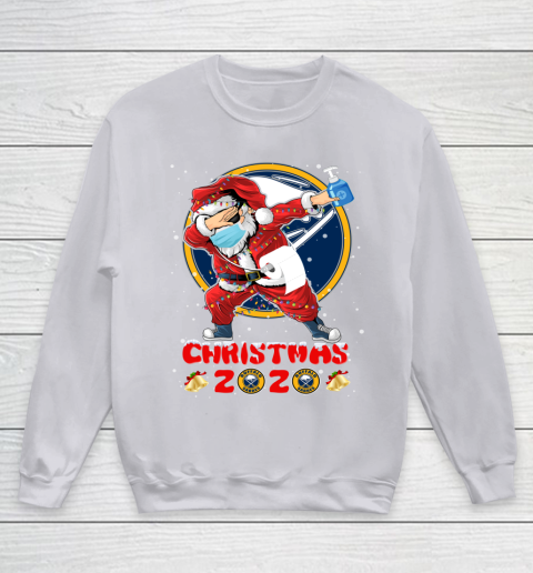 Buffalo Sabres Funny Santa Claus Dabbing Christmas 2020 NHL Youth Sweatshirt 3