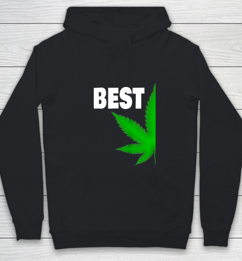 Best Buds Couples Matching BFF Marijuana Leaf Weed Best Youth Hoodie