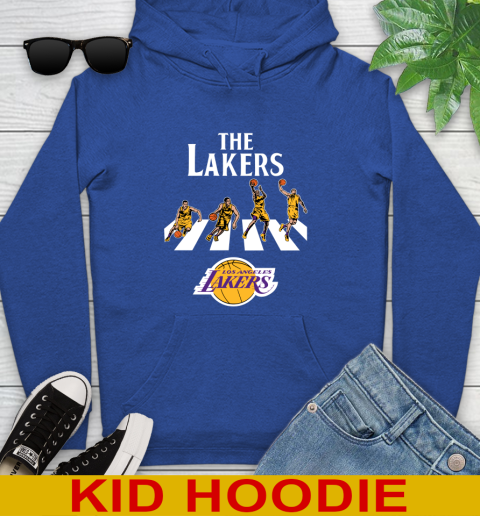 NBA Basketball Los Angeles Lakers The Beatles Rock Band Shirt Youth Hoodie 10
