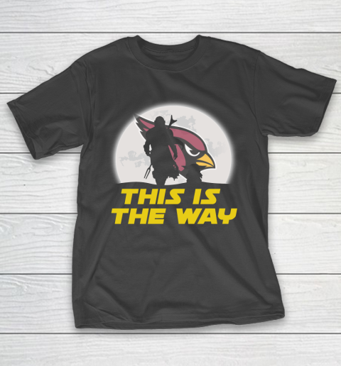 Arizona Cardinals NFL Football Star Wars Yoda And Mandalorian This Is The Way T-Shirt