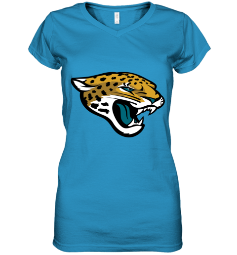 Jacksonville Jaguars Nfl Pro Line By Fanatics Branded Vintage Victory Women's V-Neck T-Shirt
