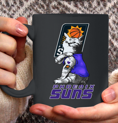 NBA Basketball My Cat Loves Phoenix Suns Ceramic Mug 11oz 2