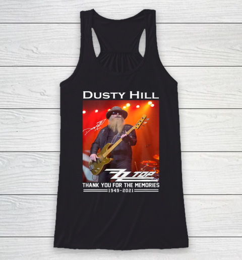 Dusty Hill Thank You For Memories Racerback Tank