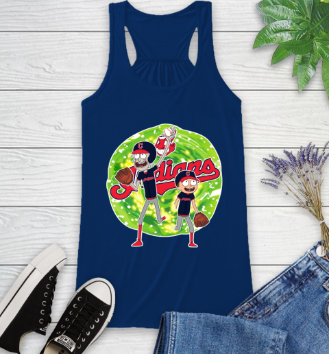 MLB Cleveland Indians Rick And Morty Baseball Sports Racerback Tank 9
