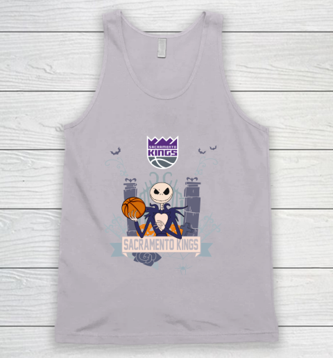 NBA Sacramento Kings Basketball Jack Skellington Halloween Tank Top 3