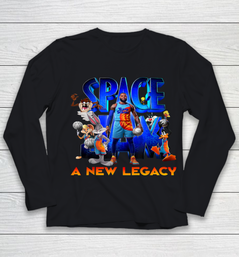 Movie Space Jam Legacy Tune Squad Basketball Youth Long Sleeve