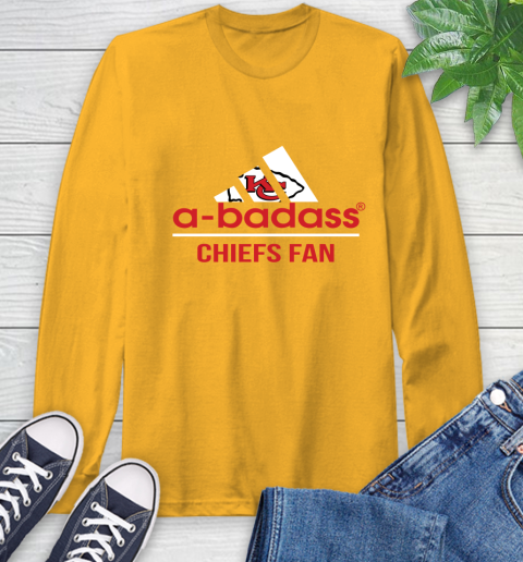 Kansas City Chiefs NFL Football A Badass Adidas Adoring Fan Sports Long Sleeve T-Shirt 2