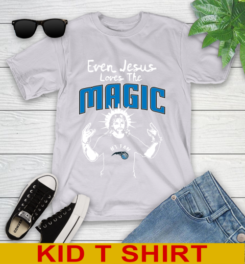 Orlando Magic NBA Basketball Even Jesus Loves The Magic Shirt Youth T-Shirt 4