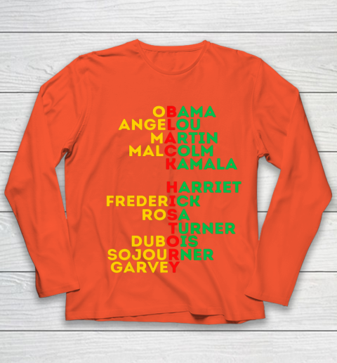 Black History Month Dream Like Leaders African American Love Youth Long Sleeve 3