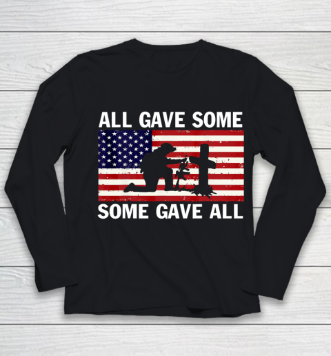Veteran Shirt All Gave Some Some Gave All Veteran Memorial s Day Youth Long Sleeve