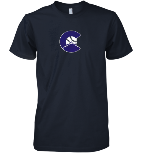 rtu1 colorado rocky mountain baseball sports team premium guys tee 5 front midnight navy