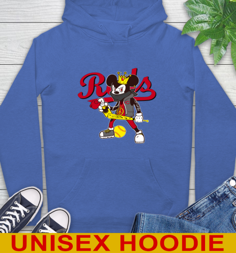 Cincinnati Reds MLB Baseball Mickey Peace Sign Sports Hoodie 9