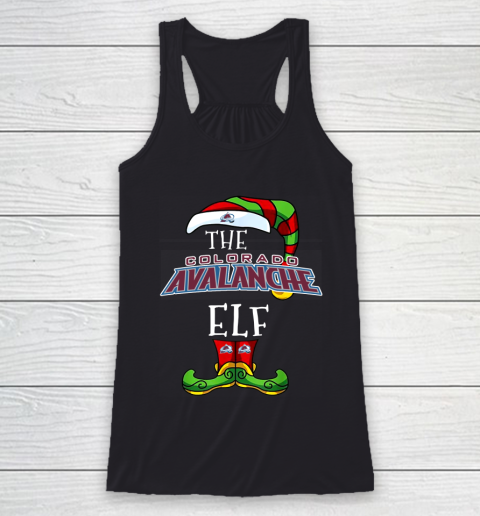 Colorado Avalanche Christmas ELF Funny NHL Racerback Tank