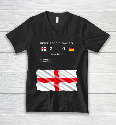 England Beat Germany 2  0 Uefa euro 2020 Round of 16 V-Neck T-Shirt