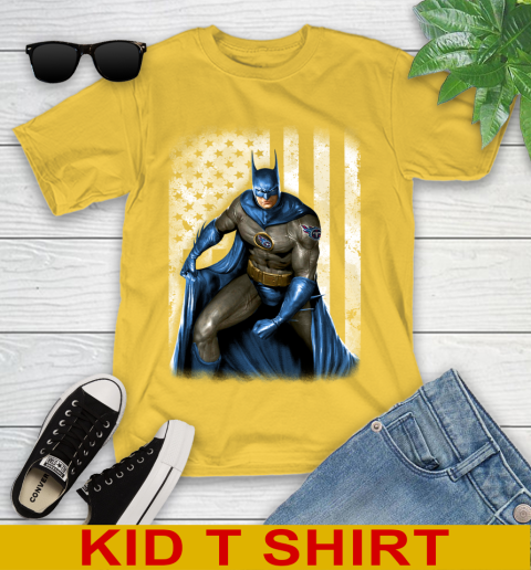 Tennessee Titans NFL Football Batman DC American Flag Shirt Youth T-Shirt 9