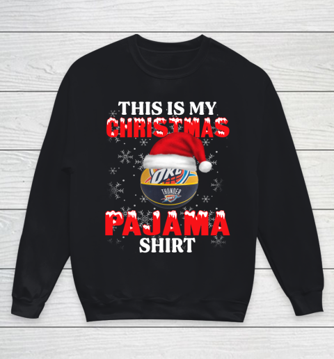 Oklahoma City Thunder This Is My Christmas Pajama Shirt NBA Youth Sweatshirt