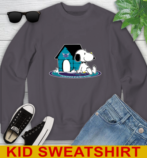 NBA Basketball Charlotte Hornets Snoopy The Peanuts Movie Shirt Youth Sweatshirt 6