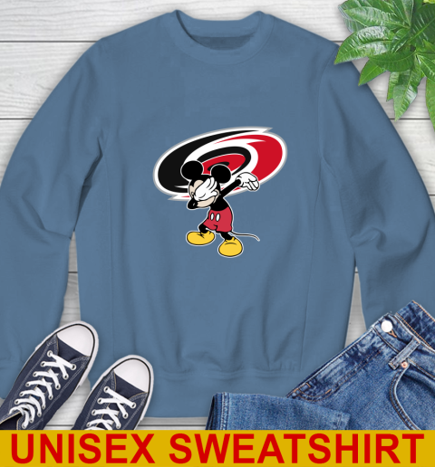Carolina Hurricanes NHL Hockey Dabbing Mickey Disney Sports Sweatshirt 8