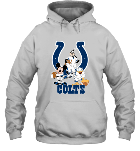 Mickey Donald Goofy The Three Indianapolis Colts Football Hoodie