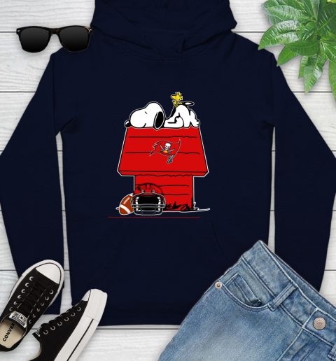 Tampa Bay Buccaneers NFL Football Snoopy Woodstock The Peanuts Movie Youth Hoodie 4