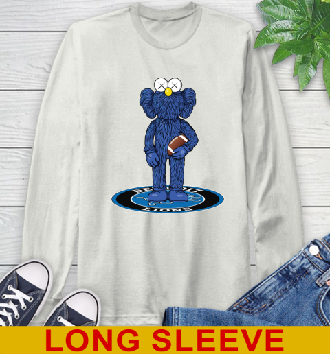 NFL Football Detroit Lions Kaws Bff Blue Figure Shirt Long Sleeve T-Shirt 12