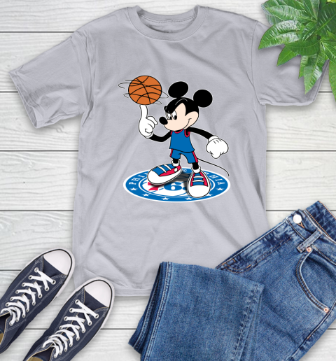 NBA Basketball Philadelphia 76ers Cheerful Mickey Disney Shirt T-Shirt 6